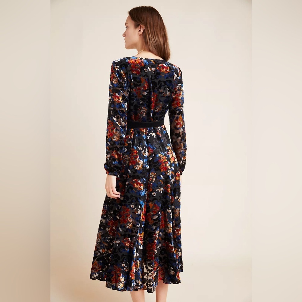 Anthropologie Hutch Women’s Deirdre Velvet Wrap Dress - Size XS - Picture 2 of 10